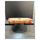 Roll of wheat Pennies in Paper Wrapper