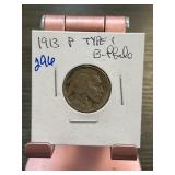 1913 Type 1 Buffalo Nickel, Philadelphia Mint