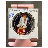 Commemorative Space Shuttle Columbia Dollar Coin