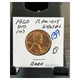 1960 D/D Lincoln Cent RPM-015 DDO (N) in MS 64/65