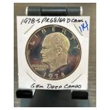 1978-S Eisenhower Dollar PR68/69 DCam