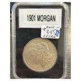 1901 Morgan Silver Dollar in Protective Case