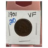 1901 Indian Head Cent in VF Condition