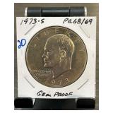 1973-S Eisenhower Dollar in Gem Proof Condition
