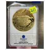 1933 Gold Eagle Replica in 24K Gold Layer, Proof