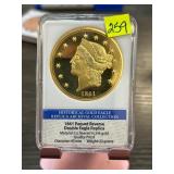 1861 Historical Gold Eagle Replica by American Min