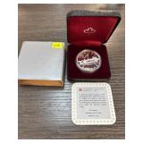 Canadian Silver Proof Coin with Case and Certifica