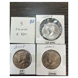 2006-2008 Kennedy Half Dollars in CH Uncirculated