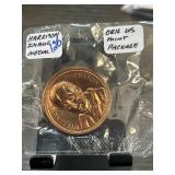 William Henry Harrison Inaugural Medal in Mint Pac