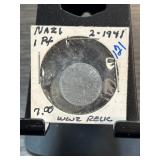 Nazi Germany 1 Reichspfennig Coin, 1941