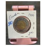 1996 Canadian Two-Dollar Coin in Protective Holder