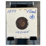 1899 Indian Head Cent in Very Good Condition