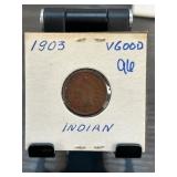 1903 Indian Head Cent Graded Very Good