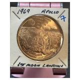 1969 Apollo First Moon Landing Commemorative Coin