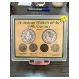 American Nickels of the 20th Century Coin Set
