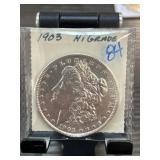 1903 Morgan Silver Dollar in Protective Case