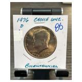 1976-D Bicentennial Kennedy Half Dollar in UNC Con