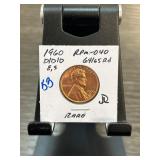 1960 Lincoln Wheat Penny RPM-040 Rare