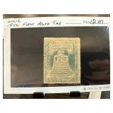 1942 WW2 First Auto Tax Stamp