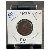 1905 V Liberty Nickel in Very Fine Condition
