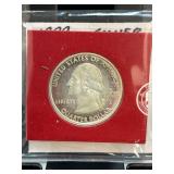 1999 Proof Silver Georgia State Quarter in