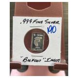 1 Gram .999 Fine Silver Bigfoot Ingot