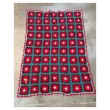 Handmade Crochet Granny Square Blanket Handmade Crochet Granny Square Blanket