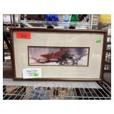 David S Clow Framed Watercolor Landscape David S Clow Framed Watercolor Landscape