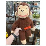 Plush Brown Monkey Stuffed Toy with Number Tag Plush Brown Monkey Stuffed Toy with Number Tag