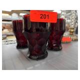 Anchor Hocking Georgian Thumbprint Tumblers, Set o Anchor Hocking Georgian Thumbprint Tumblers, Set o