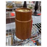 Mid-Century Dansk Teak Candle Holder Brass Liner Mid-Century Dansk Teak Candle Holder Brass Liner