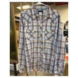 Wrangler XL Plaid Western Snap Shirt Wrangler XL Plaid Western Snap Shirt