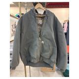 Carhartt 2XL Hooded Jacket with Camouflage Lining Carhartt 2XL Hooded Jacket with Camouflage Lining