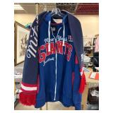 New York Giants NFL 4XL Hoodie and Scarf New York Giants NFL 4XL Hoodie and Scarf