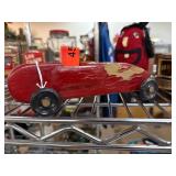 VTG Pinewood Derby Toy Car w Black Wheels VTG Pinewood Derby Toy Car w Black Wheels