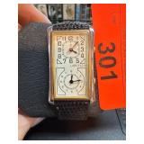Lord Elgin Rectangular Dual Dial Wristwatch Lord Elgin Rectangular Dual Dial Wristwatch