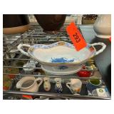 Herend Hungary Handpainted Porcelain Dish with Han Herend Hungary Handpainted Porcelain Dish with Han