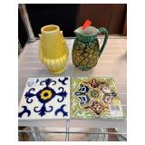 Ceramic Vase, Pineapple Pitcher, and Decorative Ti Ceramic Vase, Pineapple Pitcher, and Decorative Ti