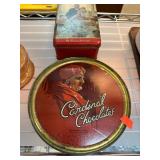 Cardinal Chocolates Tin by E. & Suter Chivers, Lut Cardinal Chocolates Tin by E. & Suter Chivers, Lut