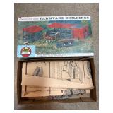 Colorful HO Scale Farmyard Buildings Kit by AHM Colorful HO Scale Farmyard Buildings Kit by AHM