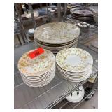Golden Meadow Ironstone Plates by Sheffield Golden Meadow Ironstone Plates by Sheffield