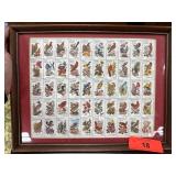 Framed Set of US State Bird and Flower Stamps Framed Set of US State Bird and Flower Stamps