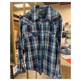 Cody James Men�s XL Plaid Long-Sleeve Button-Up Sh Cody James Men�s XL Plaid Long-Sleeve Button-Up Sh