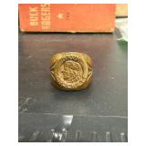 Brass Davy Crockett Commemorative Ring Brass Davy Crockett Commemorative Ring