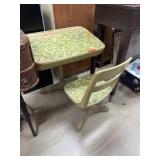 Vintage Wooden and Metal School Desk with Chair Vintage Wooden and Metal School Desk with Chair