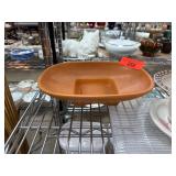 McCoy Pottery Orange Planter with Marked Base McCoy Pottery Orange Planter with Marked Base