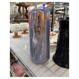 Hand-Painted Bavarian Porcelain Vase with Gold Det Hand-Painted Bavarian Porcelain Vase with Gold Det