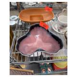 Rio Grande Ware Pink and Black Ceramic Dish Rio Grande Ware Pink and Black Ceramic Dish