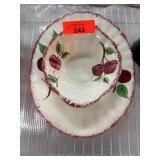 Blue Ridge Southern Potteries Hand-Painted Dish Se Blue Ridge Southern Potteries Hand-Painted Dish Se