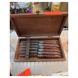 Steak Knives in a Wooden Box Steak Knives in a Wooden Box